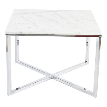 SOFFBORD STENEXPO RIMINI 70X70CM MARMOR/KROM