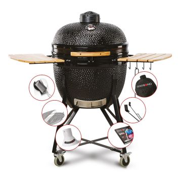 KOLGRILL KAMADO BONO GRANDE LIMITED Ø64CM SVART