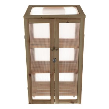 VÄXTHUS GARDEN LIFE MED HYLLOR 54X69X125CM