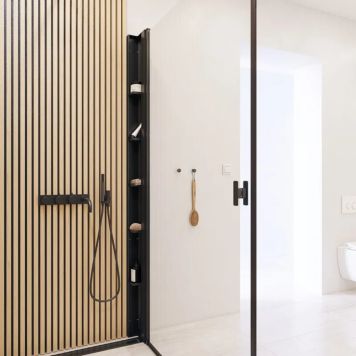 DUSCHHYLLA SCANBAD MATCH TOWER SVART