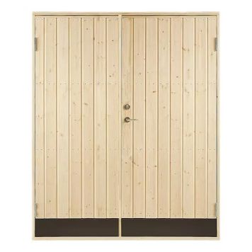 KALLFÖRRÅDSDÖRR VIBOSTUGAN 15,3X19 RAK PANEL 10° DUBBELDÖRR