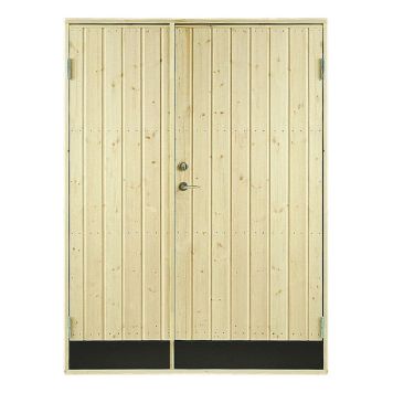 KALLFÖRRÅDSDÖRR VIBOSTUGAN 13X20 RAK PANEL 10° DUBBELDÖRR