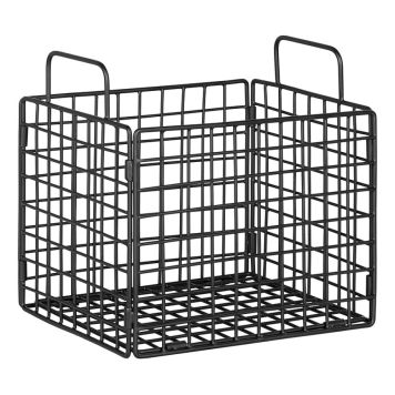 TRÅDKORG HOUSE NORDIC EMMA WIRE JÄRN 25X25X20CM SVART