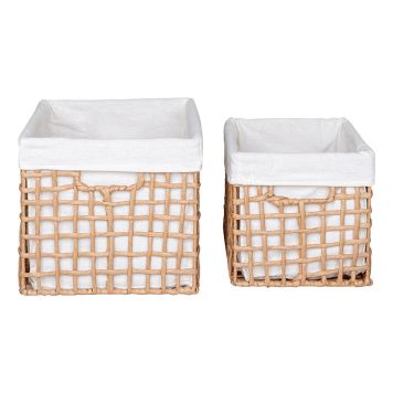 FÖRVARINGSKORG HOUSE NORDIC AVA PAPPERS NATUR 2-PACK