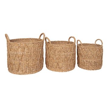 FÖRVARINGSKORG HOUSE NORDIC ELIZABETH SJÖGRÄS NATUR 3-PACK