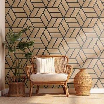 AKUSTIKPANEL SMARTWALL BY NQD HEXAGON TWOMBLY OLJAD EK 280X280X21,5MM 15ST/FP