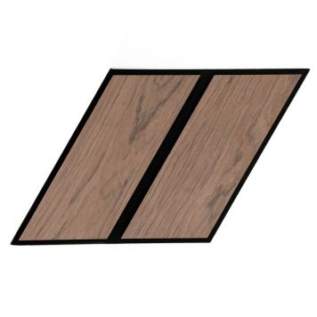 AKUSTIKPANEL SMARTWALL BY NQD HEXAGON GOBER VALNÖT 280X280X21,5MM 15ST/FP