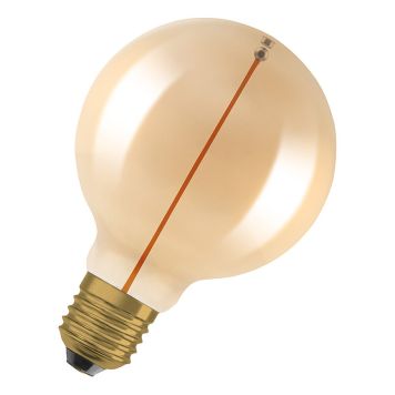 LJUSKÄLLA LEDVANCE VINTAGE 1906 LED GLOB E27 2,2W GULD