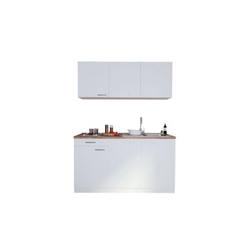 PENTRY RESPEKTA LUIS ROSTFRI STÅLHÄLL VALNÖT/VIT 150CM