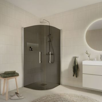 DUSCHDÖRR ARROW RUND 100CM TONAT GLAS