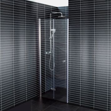 DUSCHDÖRR ARROW VIKBAR TWICE VÄNSTERHÄNGD 100CM KLARGLAS