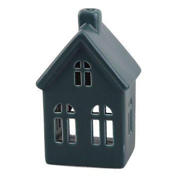 LJUSLYKTA HUS 13CM MÖRKGRÖN 