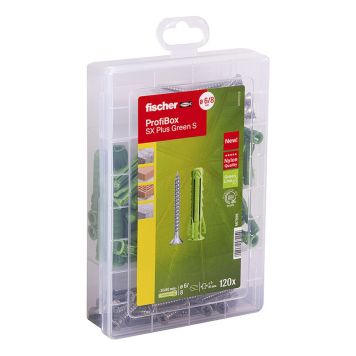 PROFIBOX FISCHER SX PLUS GREEN INFÄSTNINGSSATS 120ST/FRP