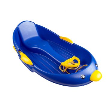 PULKA MED DRAGTRÅD OCH HANDBROMS BLÅ