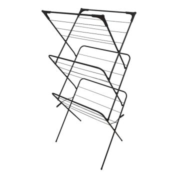 TORKSTÄLLNING 3 NIVÅER TORKLÄNGD 14M SVART 