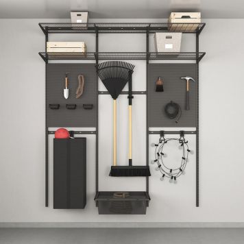 TRÄDGÅRDSFÖRVARING ELFA GARAGE+ 185,5CM MATTGRÅ