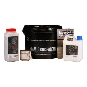 MICROCEMENT DESIGN BY CEMENT BÄNKSKIVA KIT LJUSGRÅ 7M2