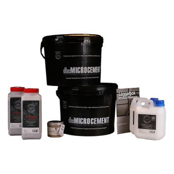 MICROCEMENT DESIGN BY CEMENT BÄNKSKIVA KIT MÖRKGRÅ 14M2