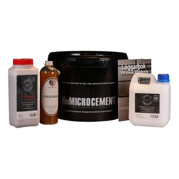 MICROCEMENT DESIGN BY CEMENT GOLV KIT MÖRKGRÅ 7M2