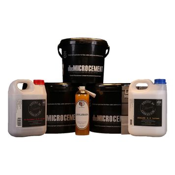 MICROCEMENT DESIGN BY CEMENT GOLV KIT MÖRKGRÅ 17M2