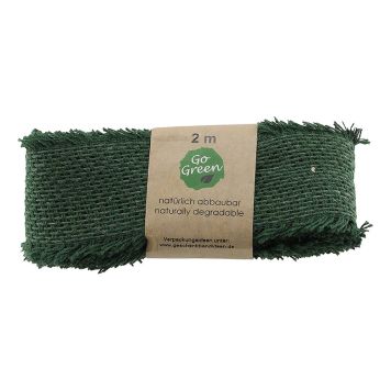 JULBAND BOMULL 40MMX2M GRÖN