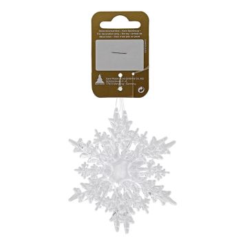JULGRANSDEKORATION SNÖFLINGA 9,3CM SILVER 2-PACK