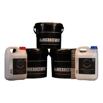 MICROCEMENT DESIGN BY CEMENT VÄGG KIT MÖRKGRÅ 17M2