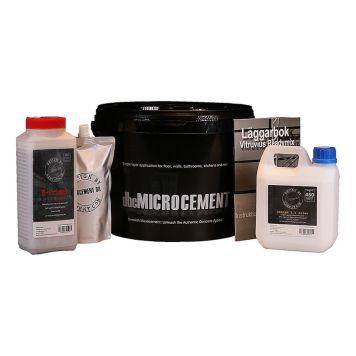 MICROCEMENT DESIGN BY CEMENT BADRUM KIT MÖRKGRÅ 7M2