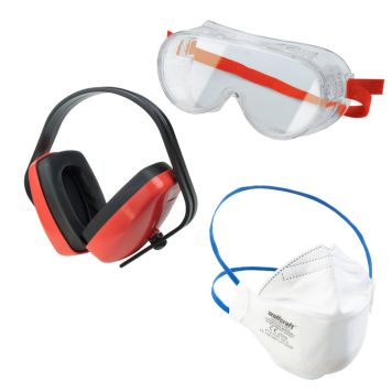 ARBETSSKYDDSSATS WOLFCRAFT 3 DELAR