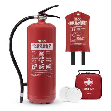 BRANDSKYDDSPAKET NEXA ABC-PULVER 6KG RÖD               