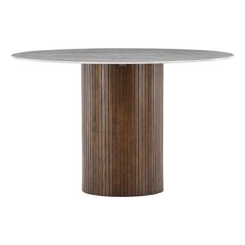 MATBORD VIND HÄRÖN GLAS ASK Ø120CM