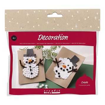 JULPYSSEL CREATIV COMPANY MINI DIY KIT JULKORT MED SNÖGUBBE