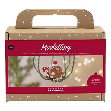 JULPYSSEL CREATIV COMPANY MINI DIY KIT MODELLERA HJÄRTFORMAD PEPPARPAKSGUBBE GRÖN