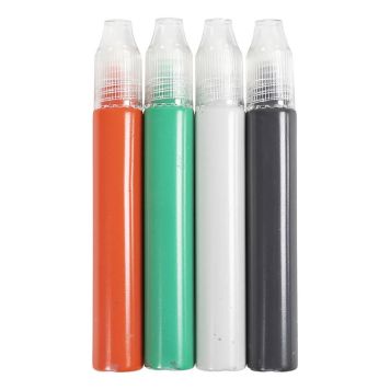 LJUSPENNOR CREATIV COMPANY SVART/GRÖN/LJUSGRÅ/RÖD 4X30ML