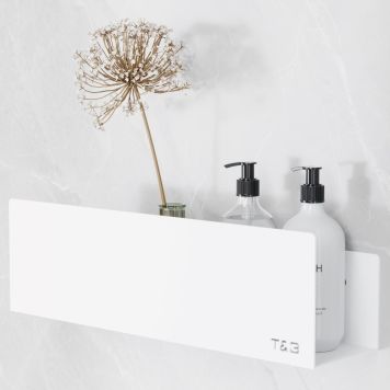 BADRUMSHYLLA MED FRONT VIT MATT 20CM