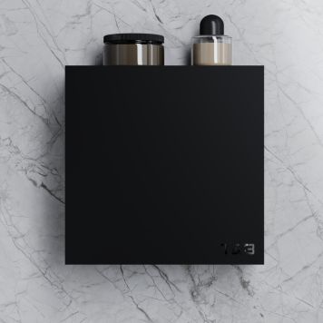 BADRUMSHYLLA MATTSVART 25CM