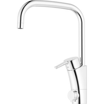 KÖKSBLANDARE MORA MMIX II SHARP U-PIP MED DISKMASKINSAVSTÄNGNING KROM