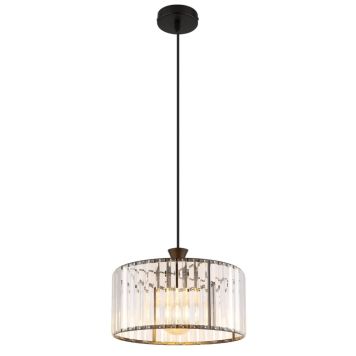 PENDELLAMPA GLOBO JORDANA E27 SVART