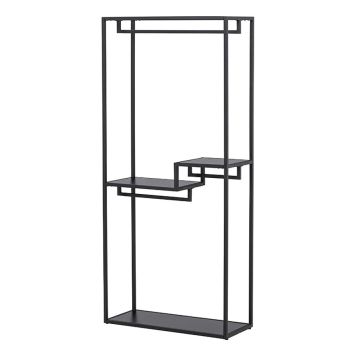 KLÄDHÄNGARE VENTURE HOME STAAL 188X85CM SVART