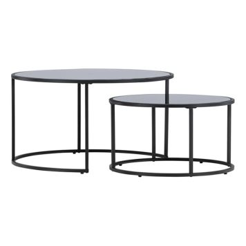 SOFFBORD VENTURE HOME TWIN Ø79CM SVART