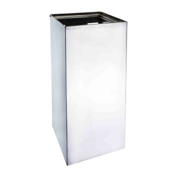 PAPPERSKORG BEMETA VÄGGMONTERAD 25L ROSTFRITT STÅL KROM 