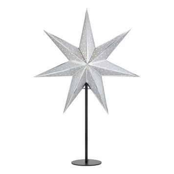 ADVENTSSTJÄRNA MARKSLÖJD GLITTER STÅENDE Ø45CM SVART/SILVER