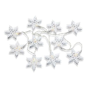 LJUSSLINGA MARKSLÖJD PRINCE STJÄRNOR 10 BATTERIDRIVEN VIT