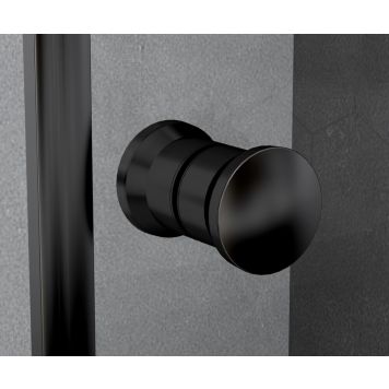 KNOPP RIVA SAGA TILL DUSCHDÖRR 2ST SVART