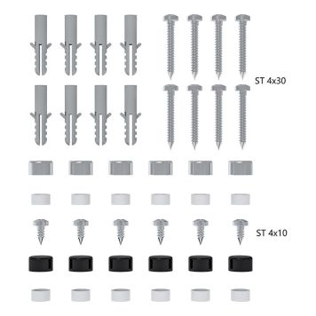 SKRUV & PLUGG SET RIVA TILL DUSCHHÖRNA SAGA