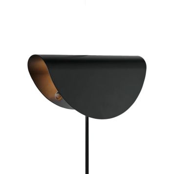 VÄGGLAMPA NORDLUX SVART METALL 