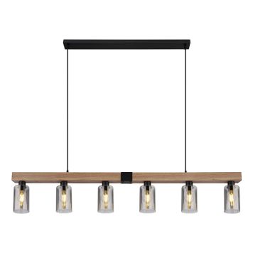 TAKLAMPA GLOBO HADERA 140CM SVART