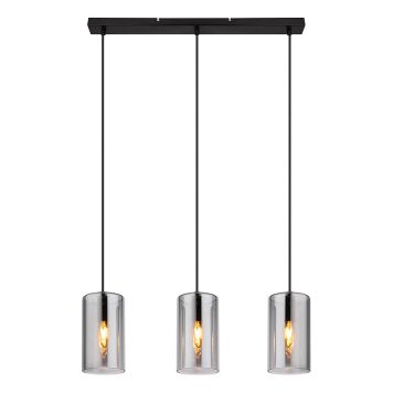 TAKLAMPA GLOBO OLLY 63CM SVART