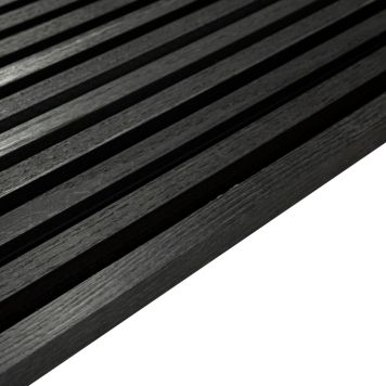 AVSLUTNINGSLIST SVART EK 2440X25X22MM 2ST/FRP