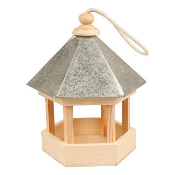 FÅGELBORD CREATIV COMPANY MED ZINKTAK 22X18X16,5CM